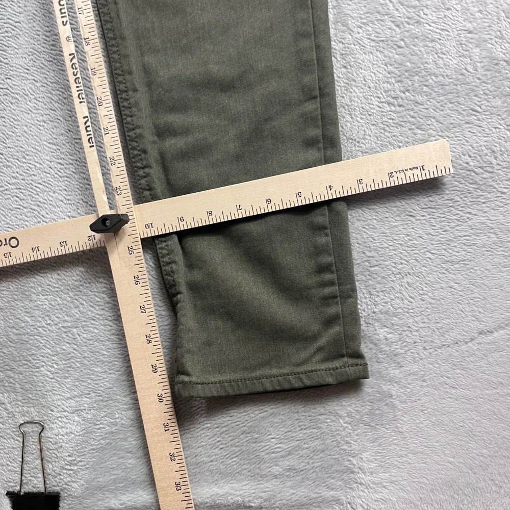 Banana Republic Travel Jean Slim Fit Mens 32x30 Olive Green Stretch Pants